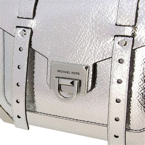 michael kors medium bags|michael kors manhattan silver bag.